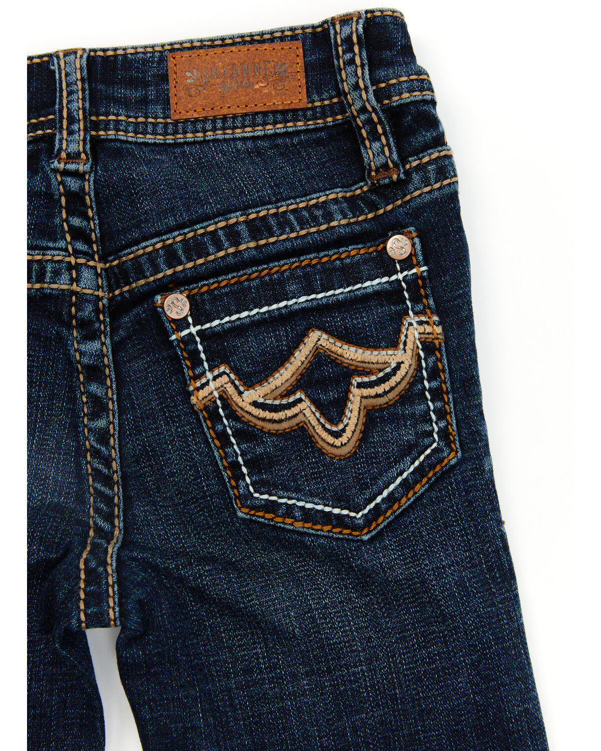 Image #4 - Shyanne Toddler Girls' Medium Wash Stretch Bootcut Riding Jeans, , hi-res