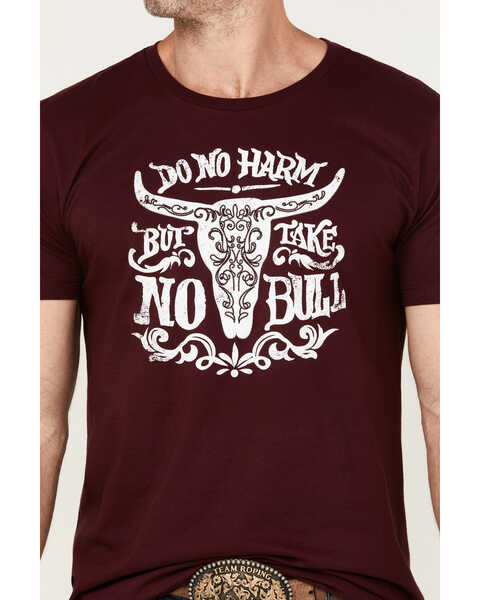 Image #3 - Cody James Men's Do No Harm Short Sleeve Graphic T-Shirt, Burgundy, hi-res