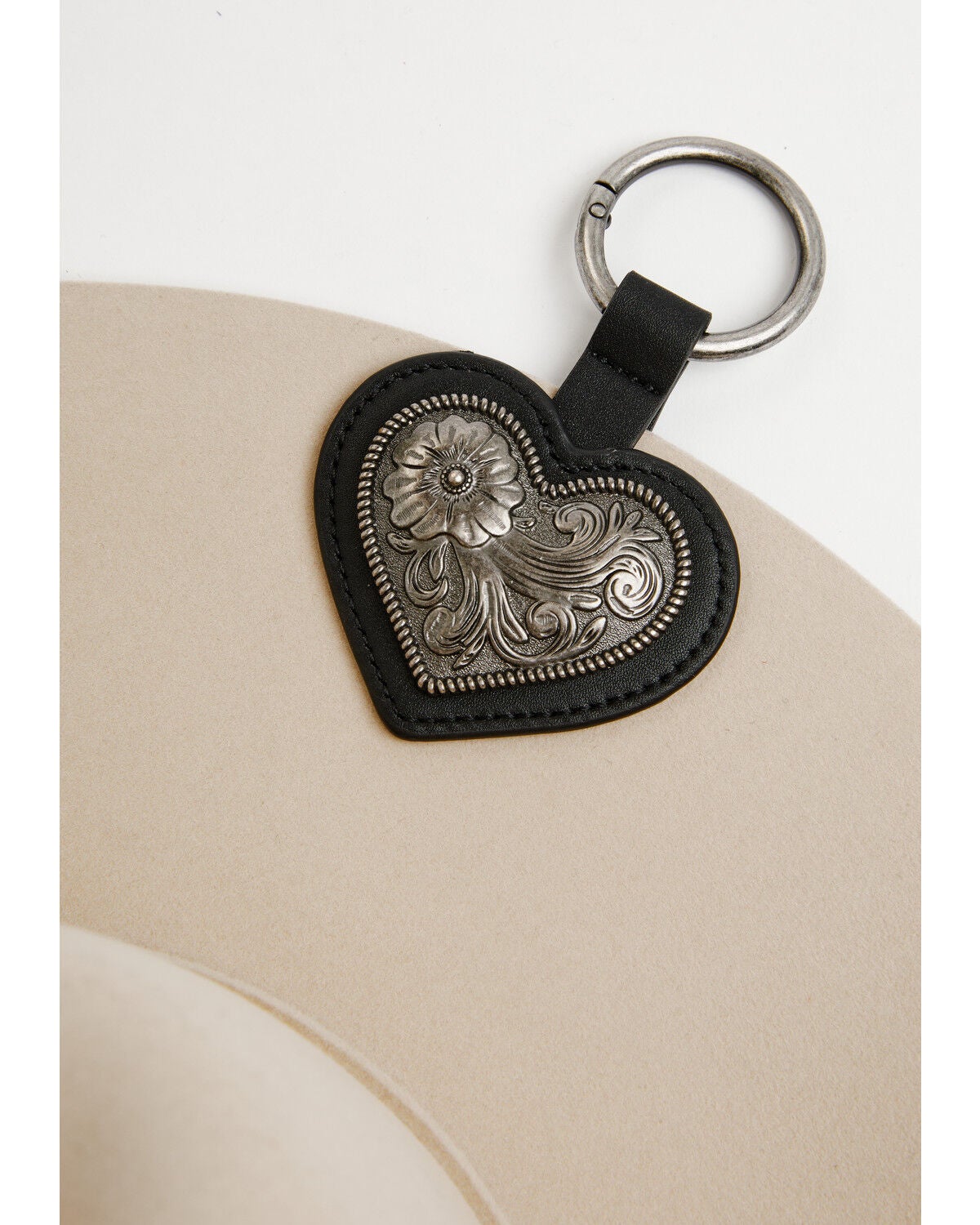 Image #3 - Boot Barn Winslow Heart Concho Magnetic Hat Clip Keychain, Black, hi-res