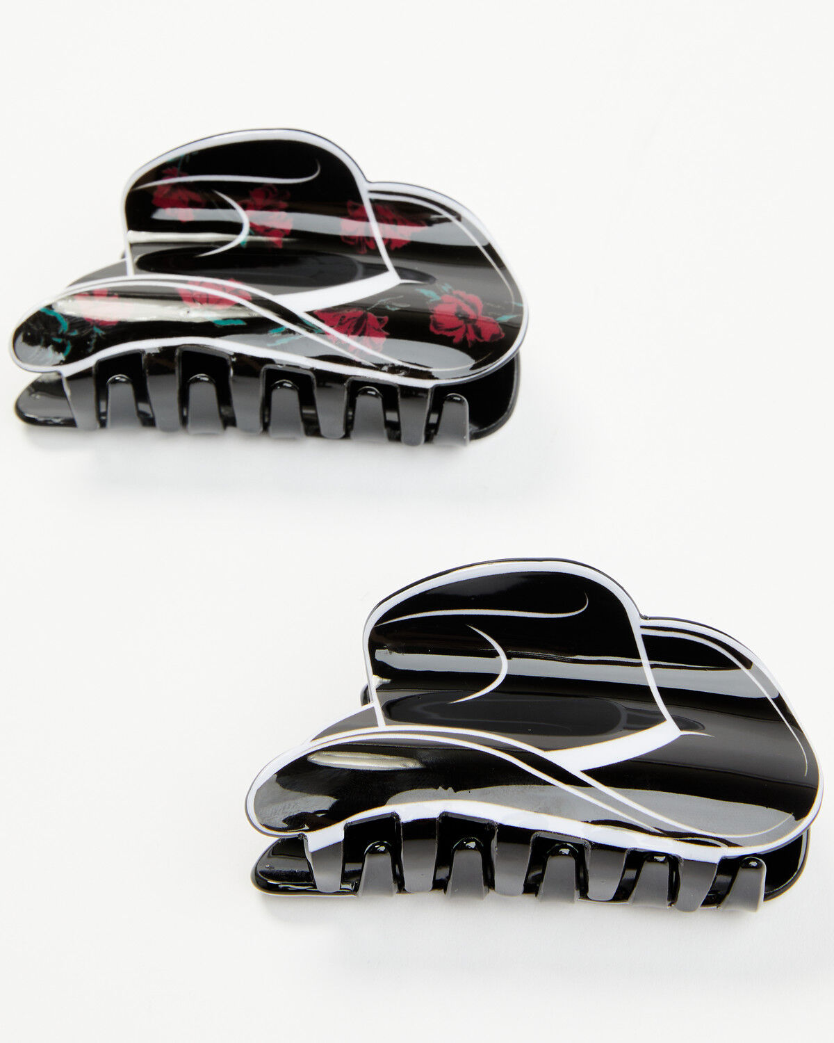 Image #3 - Idyllwind Women's Carissa Rose Hat Hair Clip Set - 2 Piece, Black, hi-res
