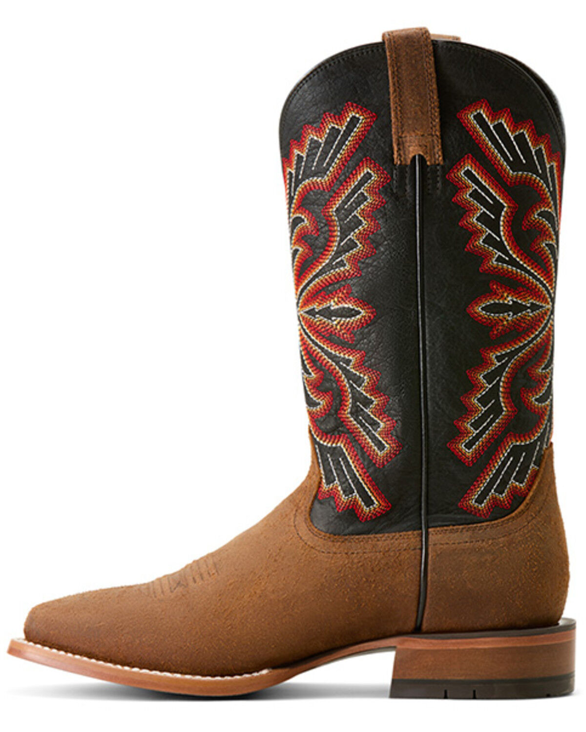 Image #2 - Ariat Men's Sting Roughout Western Boots - Broad Square Toe, Brown, hi-res
