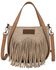Image #1 - Wrangler Women's Toe Tone Fringe Crossbody Bag, Tan, hi-res