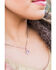 Montana Silversmiths Women's Desert Darling Rose Cactus Pendant Necklace, Silver, hi-res