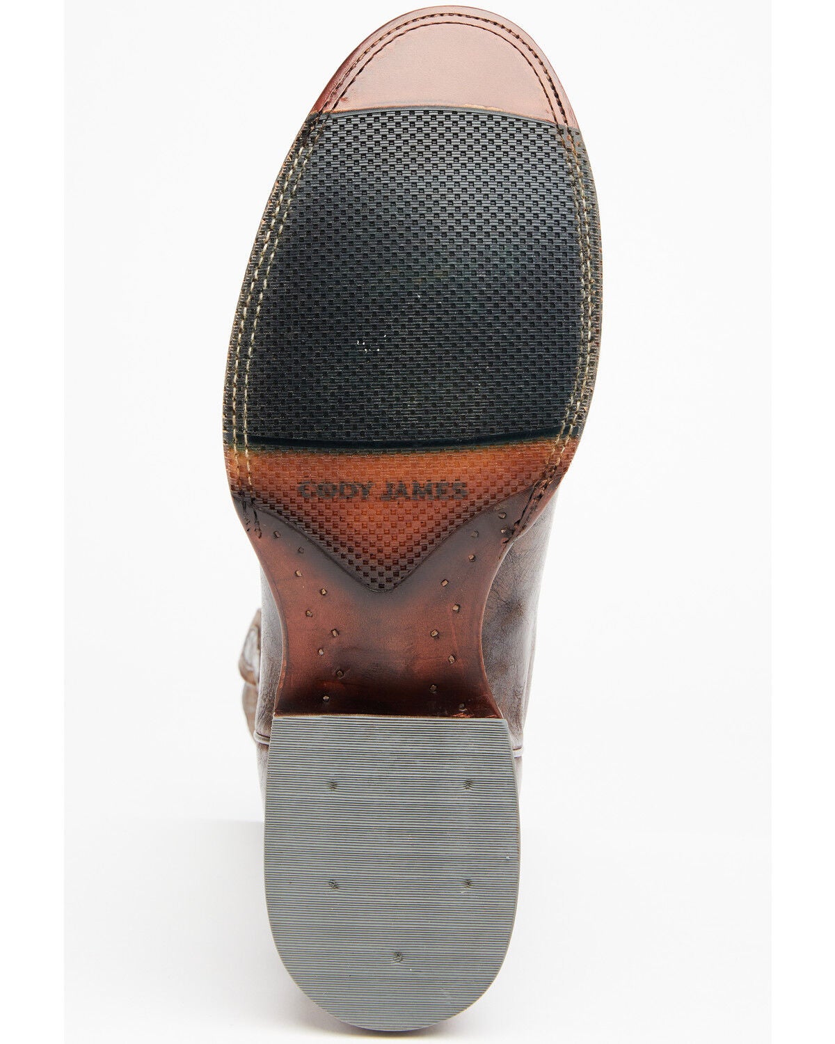 Image #7 - Cody James Men's Chocolate Western Boots - Round Toe, , hi-res