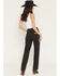 Image #3 - Wrangler Women's Mid Rise Wrancher Bootcut Stretch Denim Jeans, Black, hi-res