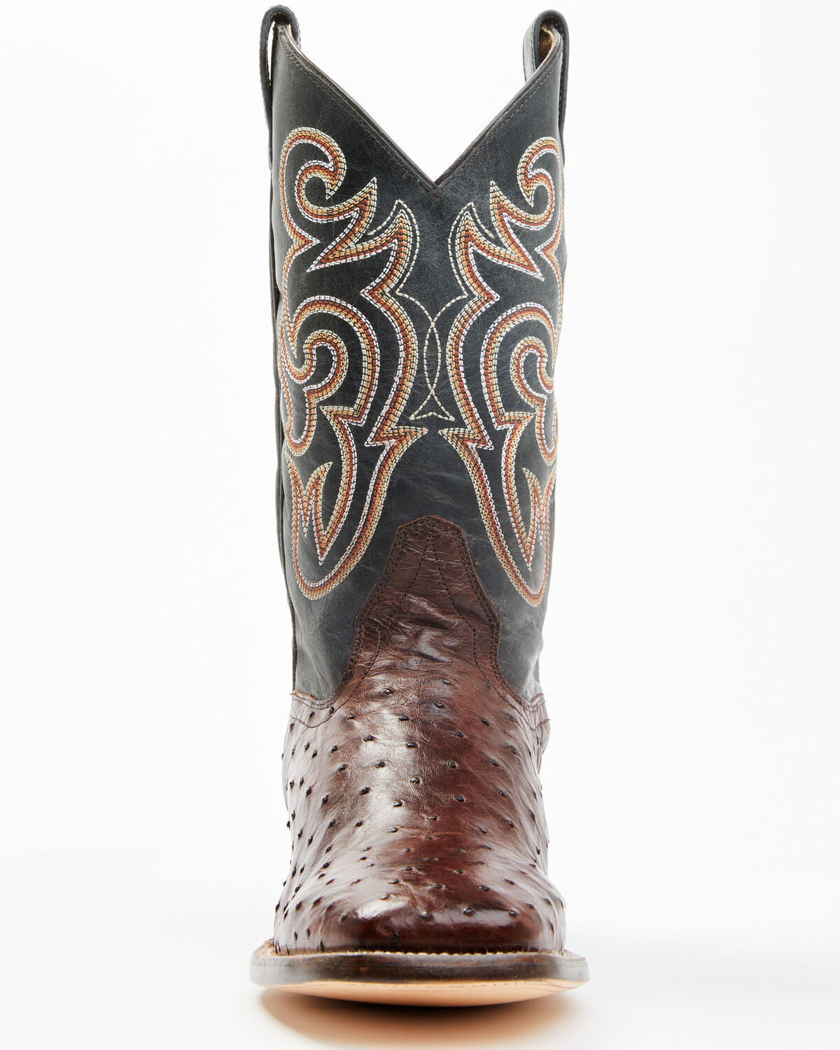 Image #4 - Cody James Men's Exotic Full Quill Ostrich Western Boots - Broad Square Toe, Chocolate, hi-res