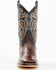 Image #4 - Cody James Men's Exotic Full Quill Ostrich Western Boots - Broad Square Toe, Chocolate, hi-res