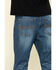 Image #4 - Cody James Men's Wolfstooth Medium Wash Relaxed Bootcut Stretch Denim Jeans, Blue, hi-res