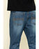 Cody James Men's Wolftooth Medium Wash Stretch Relaxed Bootcut Jeans , Blue, hi-res