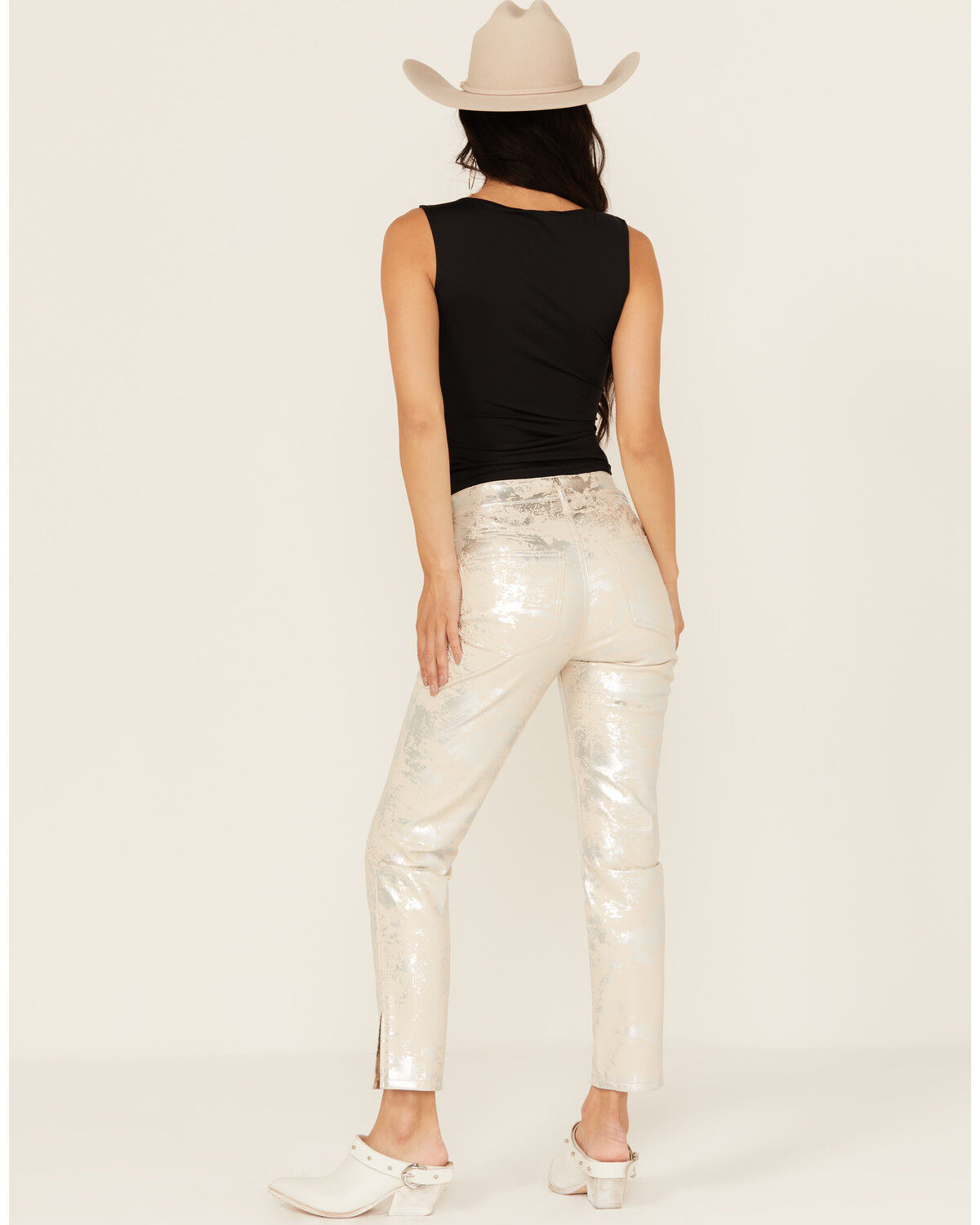 Image #3 - Dear John Women's High Rise Speckled Angora Cropped Pants, Multi, hi-res