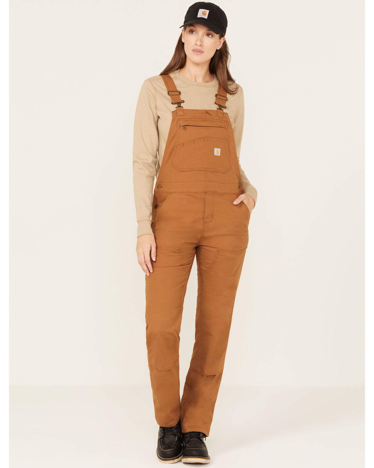 Carhartt Women s Loose Fit Canvas Bib Overalls Country Outfitter