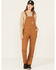 Image #1 - Carhartt Women's Loose Fit Canvas Bib Overalls, Brown, hi-res