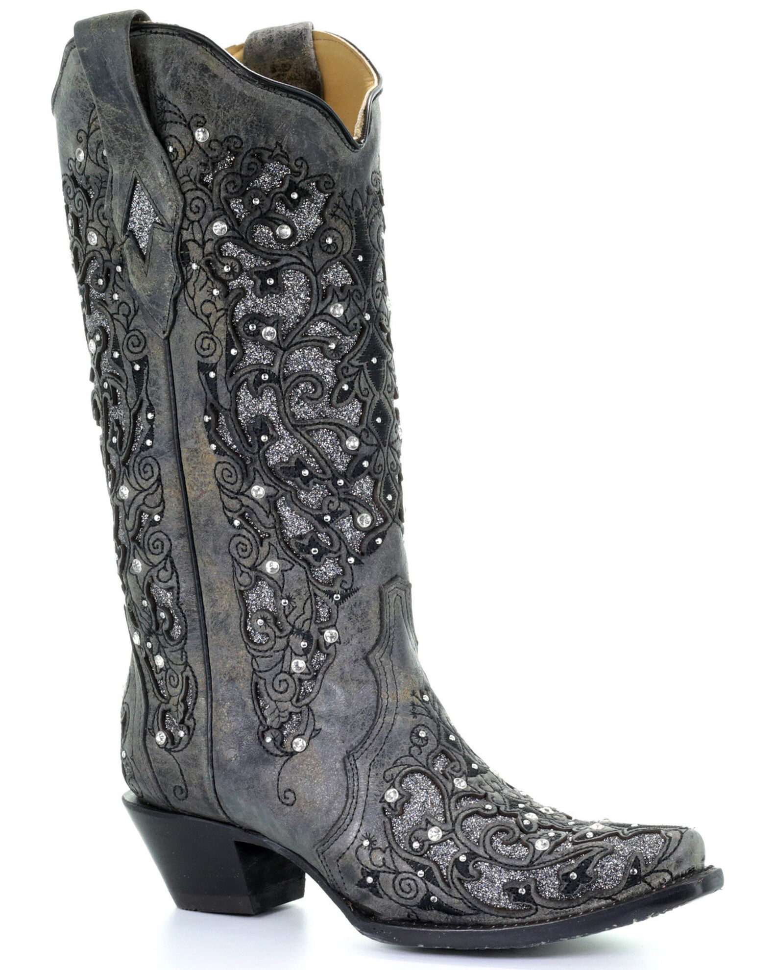 Women's grey deals cowboy boots