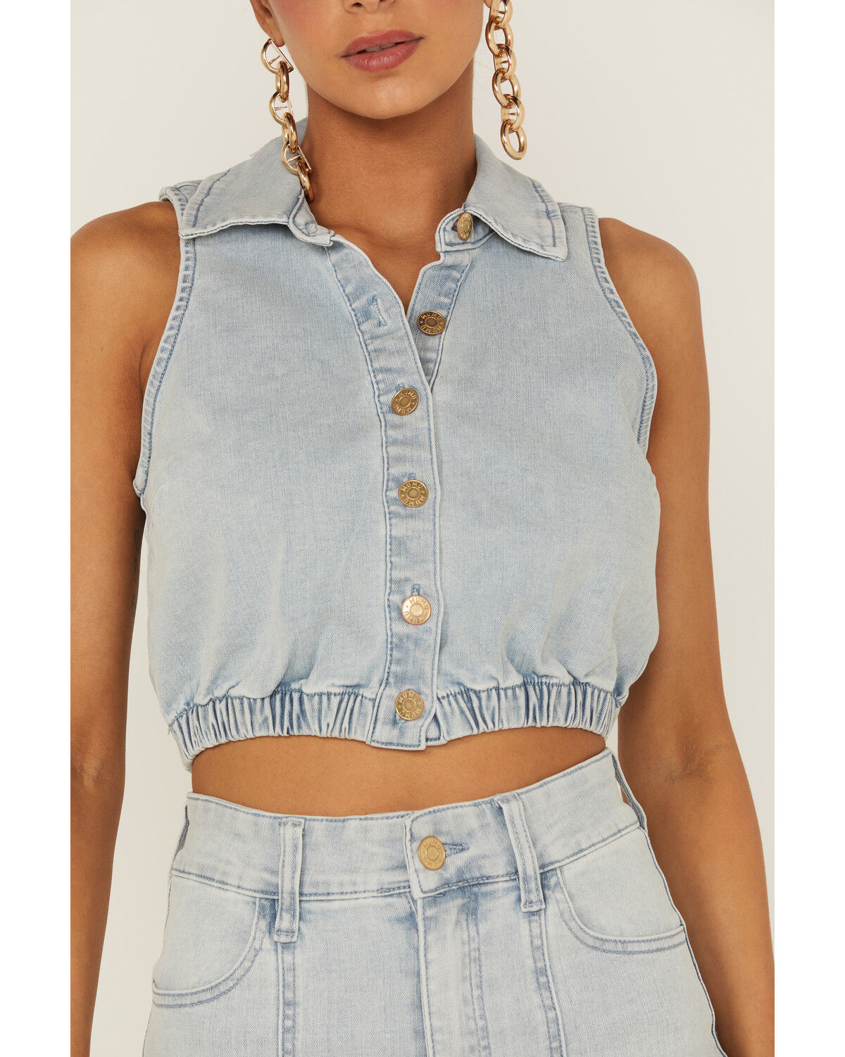 Image #4 - Show Me Your Mumu Women's Union Crop Top, Blue, hi-res