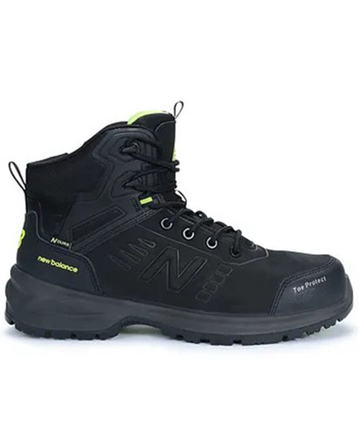 Image #2 - New Balance Men's Calibre Lace-Up Work Shoes - Composite Toe, Black, hi-res