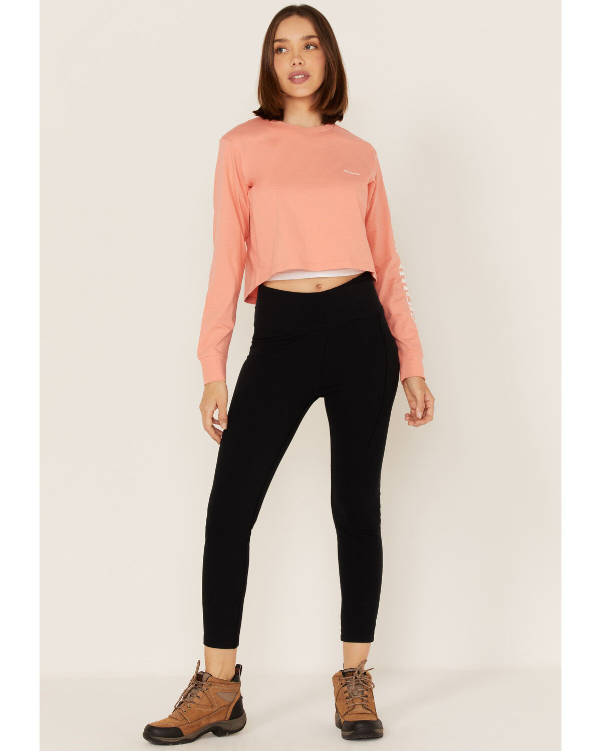 Image #2 - Columbia Women's North Cascades Logo Long Sleeve Cropped T-Shirt, , hi-res