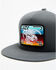 Image #2 - Lazy J Ranch Men's Gray & White Serape Cow Patch Mesh-Back Ball Cap, Grey, hi-res