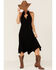 Image #1 - Scully Women's Peruvian Cotton Halter Dress, Black, hi-res