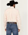 Image #4 - Cinch Men's Striped Long Sleeve Button-Down Western Shirt, Peach, hi-res