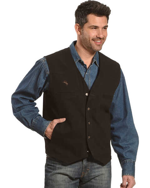 Image #2 - Wyoming Traders Men's Texas Concealed Carry Vest, Black, hi-res