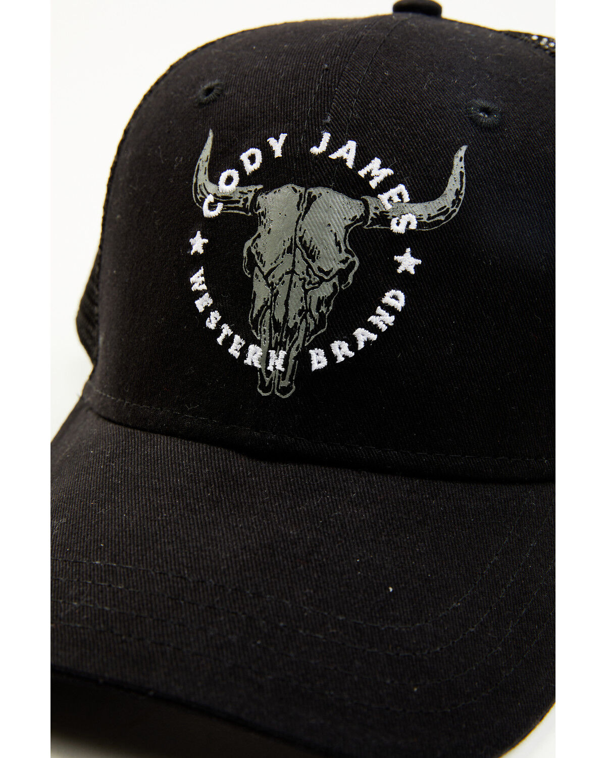Image #2 - Cody James Men's Steerhorn Ball Cap, Black, hi-res