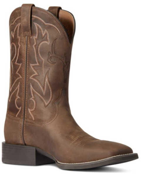Ariat Men's Sport Outdoor Performance Western Boots - Broad Square Toe , Brown, hi-res