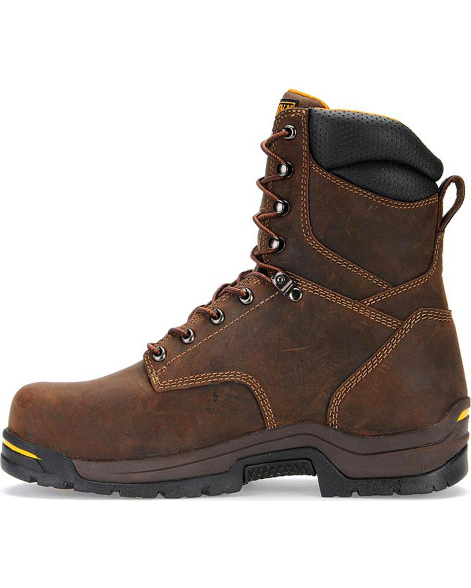 Image #3 - Carolina Men's 8" Waterproof Insulated Work Boots - Composite Toe, Brown, hi-res