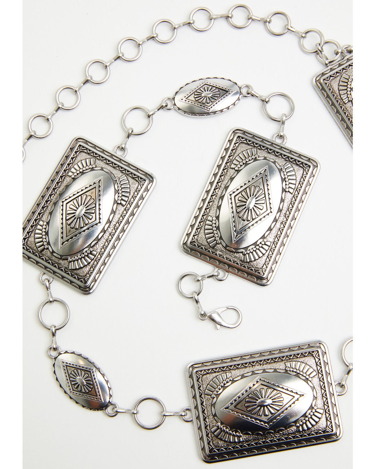Image #2 - Idyllwind Women's Regatta Southwestern Chain Concho Belt, Silver, hi-res