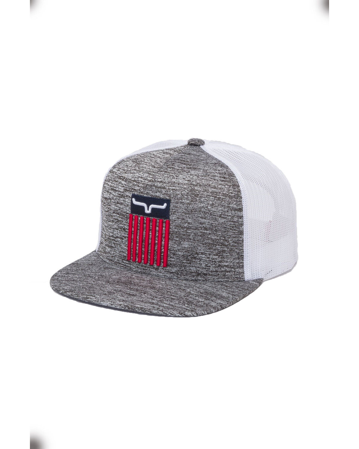 Image #1 - Kimes Ranch Men's Cody Twill Mesh Ball Cap, Heather Grey, hi-res