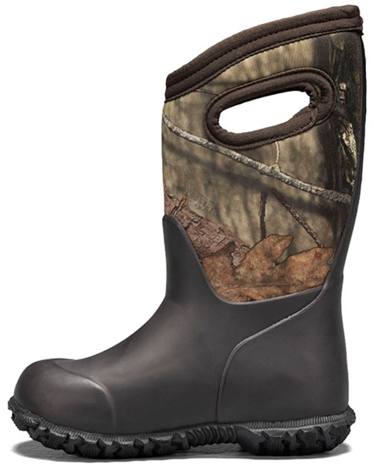 Image #3 - Bogs Boys' York Camo Insulated Rain Boots - Round Toe, Grey, hi-res