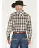 Image #4 - Cody James The American Cowboy Southwestern Plaid Print Long Sleeve Snap Western Shirt, Brown, hi-res