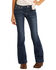 Rock & Roll Denim Girls' Dark Basic Trouser, Blue, hi-res