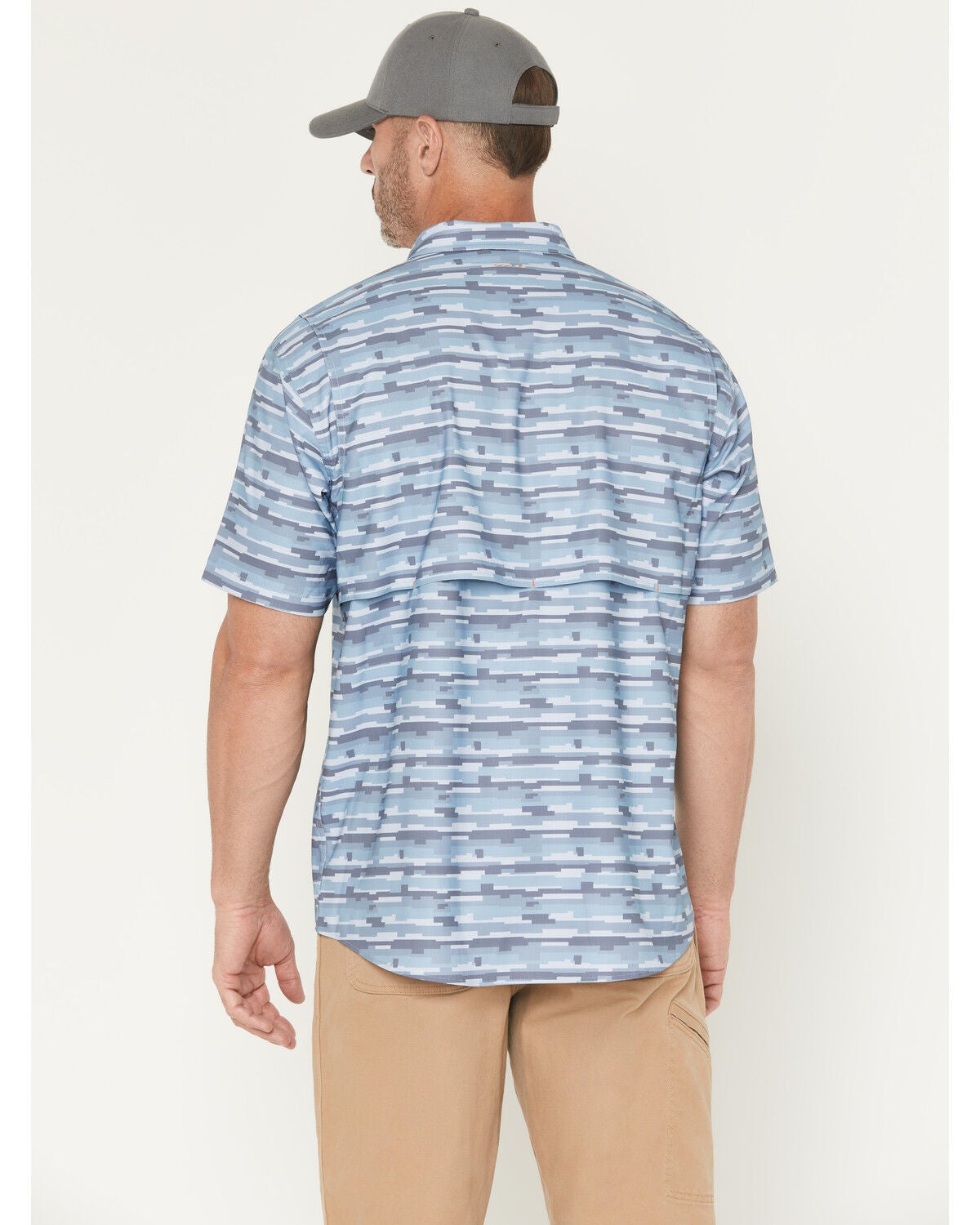 Image #4 - Ariat Men's Rebar Made Tough VentTEK Short Sleeve Button-Down Stretch Work Shirt, Blue, hi-res