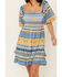 Image #3 - Flying Tomato Women's Southwestern Print Mini Dress, Blue, hi-res
