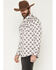 Image #2 - Moonshine Spirit&reg; Men's Memphis Floral Print Long Sleeve Snap Western Shirt, Ivory, hi-res