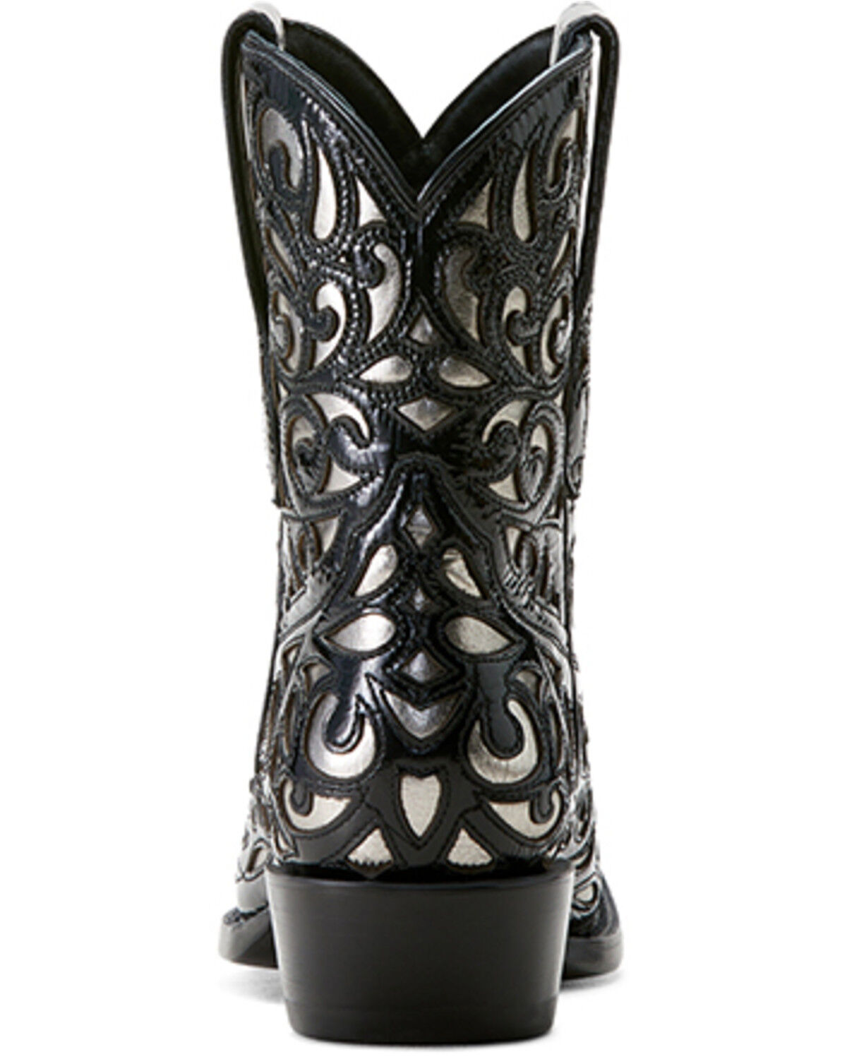 Image #3 - Ariat Women's Valentina Outlay Western Booties - Snip Toe, Black, hi-res