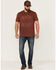 Image #2 - Brothers and Sons Men's Rage Campfire Slub Graphic Short Sleeve T-Shirt, Red, hi-res