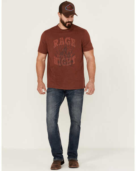 Image #2 - Brothers and Sons Men's Rage Campfire Slub Graphic Short Sleeve T-Shirt , Red, hi-res