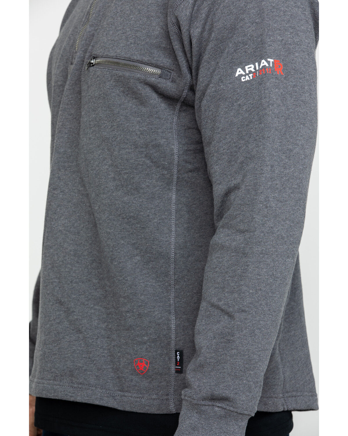 Image #4 - Ariat Men's FR Rev 1/4 Zip Work Pullover - Tall, , hi-res