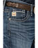Image #2 - Cinch Men's Ian Medium Stonewash Slim Bootcut Performance Stretch Denim Jeans, Indigo, hi-res