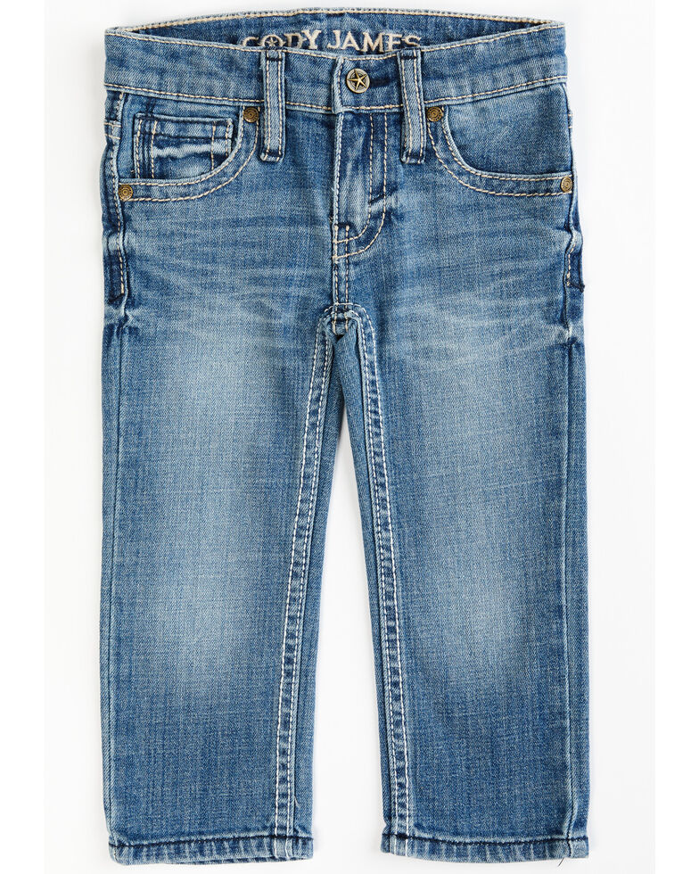 Cody James Toddler-Boys' Jericho Medium Wash Stretch Slim Straight Jeans, Blue, hi-res
