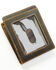 Hawx Men's Leather Logo Money Clip, Brown, hi-res