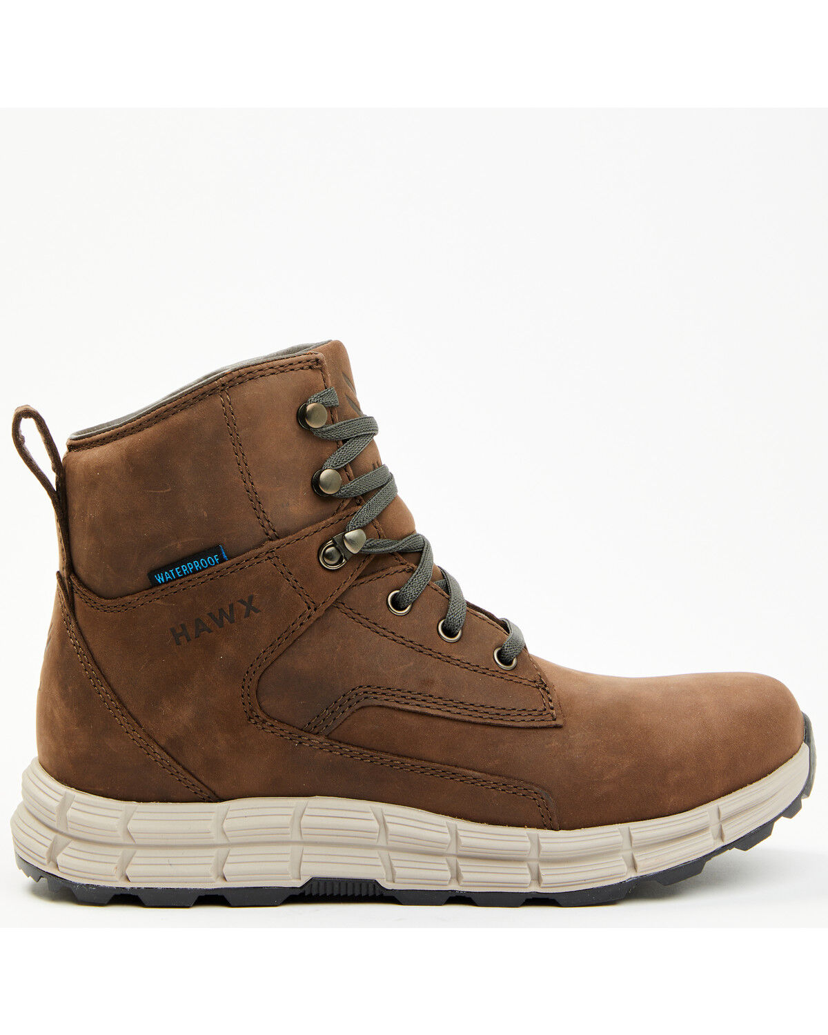 Image #2 - Hawx Men's 6" Waterproof Hiking Boots - Soft Toe, Brown, hi-res