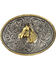 Cody James Boys' Dual-Tone Horse Belt Buckle, Multi, hi-res