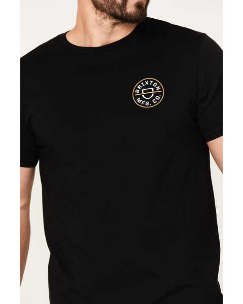 Brixton Men's Crest II Logo Graphic T-Shirt , Black, hi-res
