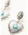 Image #2 - Shyanne Women's Heart Statement Earrings, Silver, hi-res