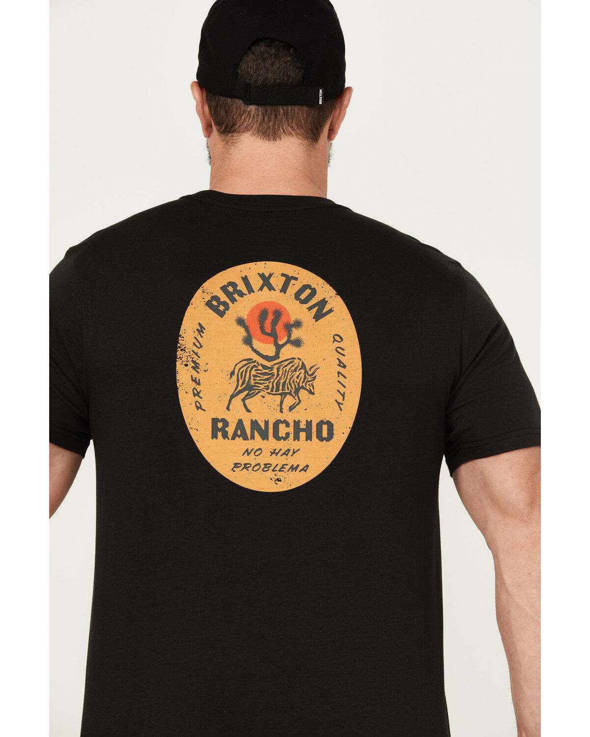 Image #4 - Brixton Men's Rancho Short Sleeve Graphic T-Shirt, Black, hi-res