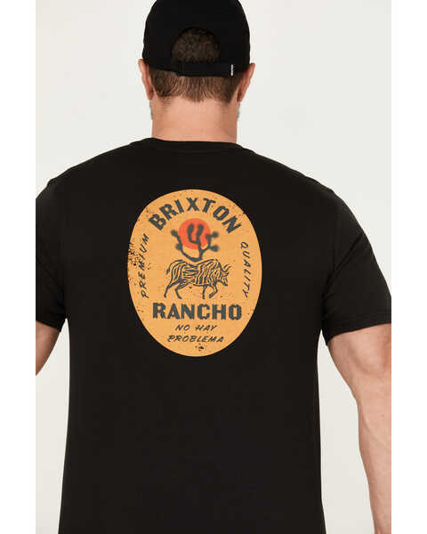 Image #4 - Brixton Men's Rancho Short Sleeve Graphic T-Shirt , Black, hi-res