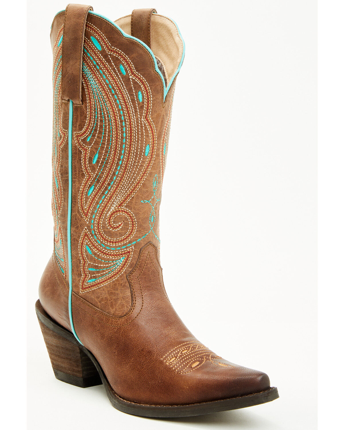 Image #1 - Shyanne Women's Telma Performance Western Boots - Snip Toe, Brown, hi-res