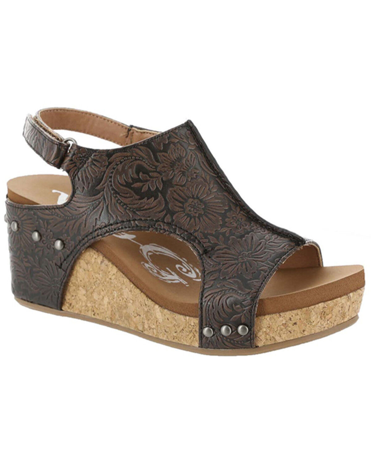 Image #1 - Very G Women's Isabella Sandals, Chocolate, hi-res